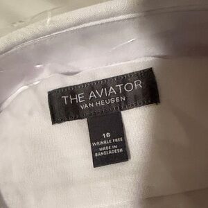 Van Heusen White The Aviator Button Down Shirt